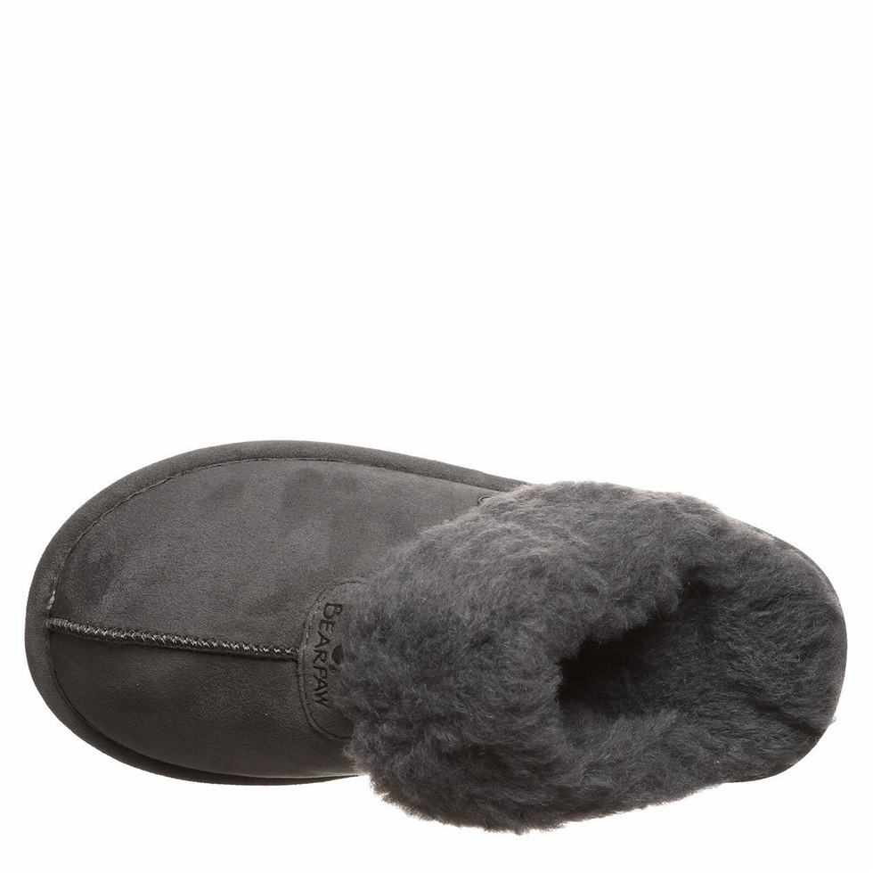 Black Bearpaw Loki Vegan Women Slippers | JQH6385XX