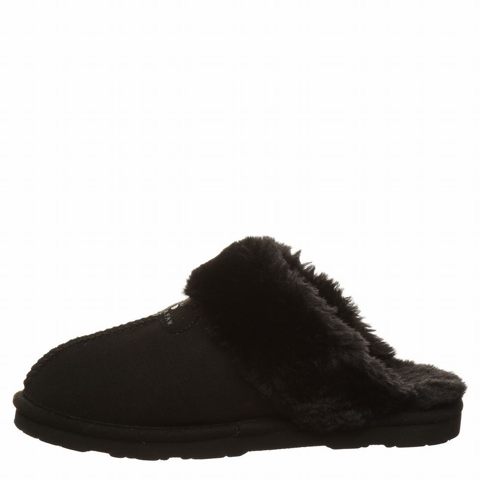 Black Bearpaw Loki Vegan Women Slippers | SHO9356OY