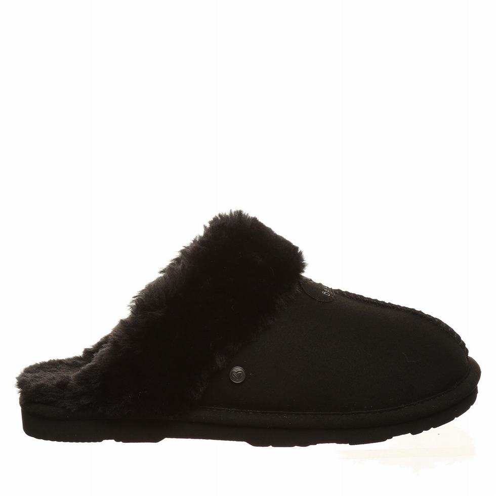 Black Bearpaw Loki Vegan Women Slippers | SHO9356OY