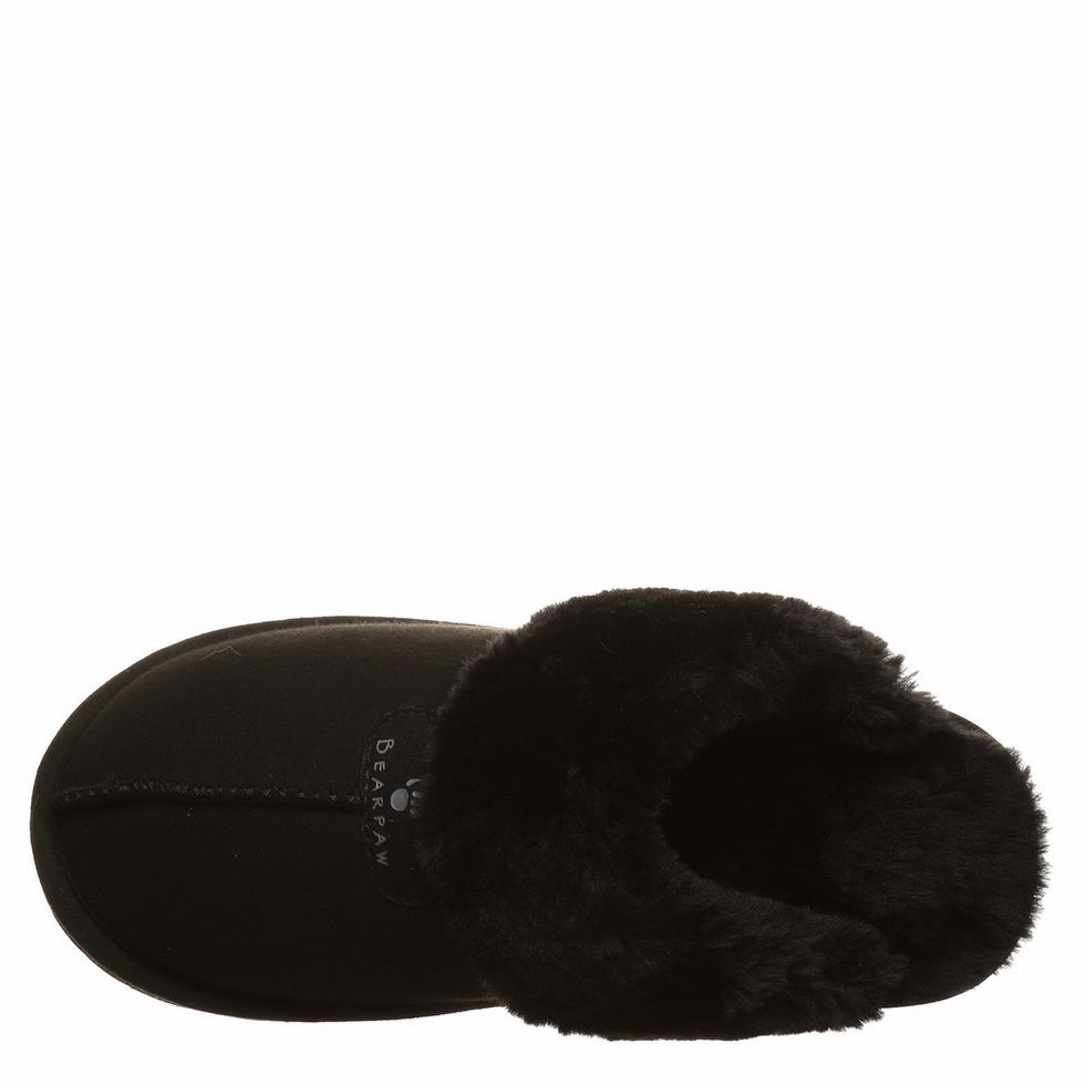 Black Bearpaw Loki Vegan Women Slippers | SHO9356OY