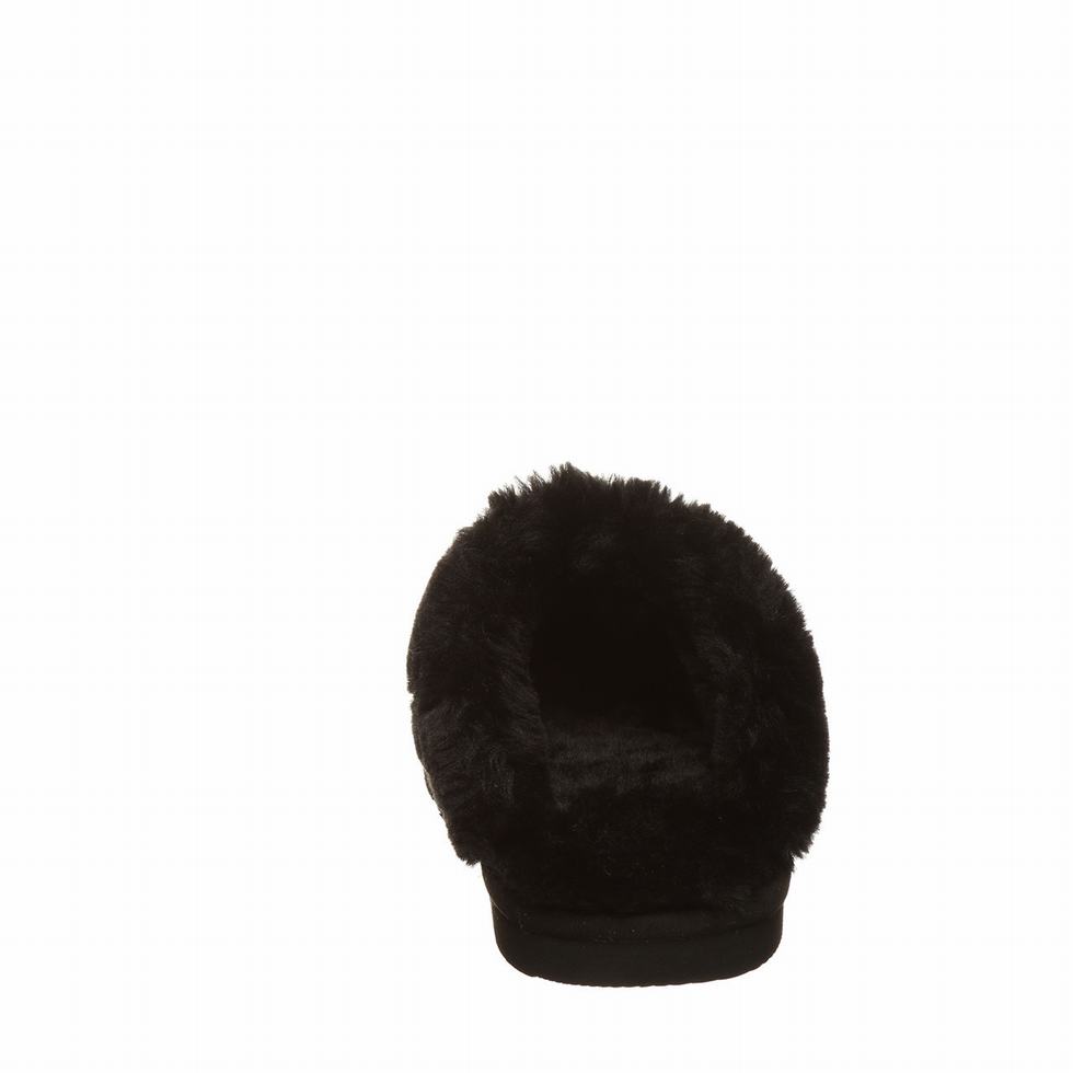 Black Bearpaw Loki Vegan Women Slippers | SHO9356OY