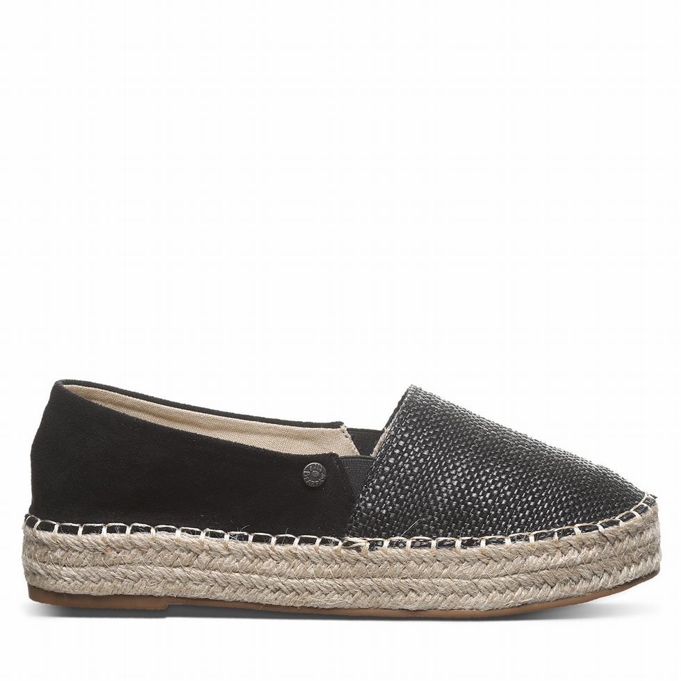 Black Bearpaw Macchiato Women Espadrilles | DBP10085SJ