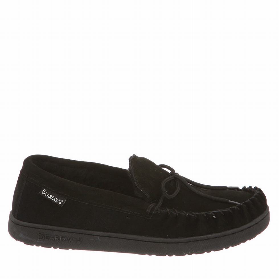 Black Bearpaw Moc II Men loafers | GZD5121QU