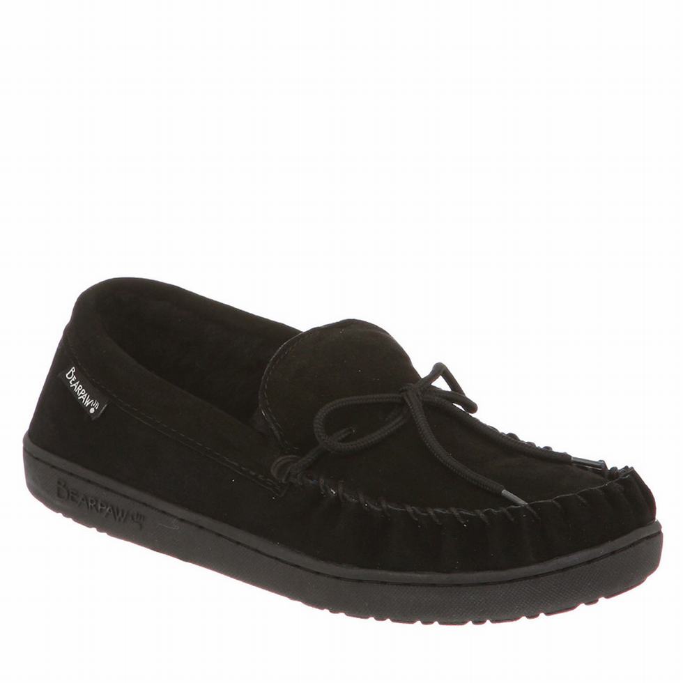 Black Bearpaw Moc II Men loafers | GZD5121QU