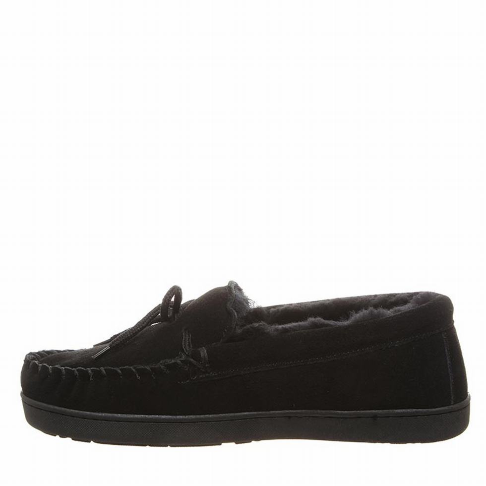 Black Bearpaw Moc II Wide Men loafers | GAG3399TA