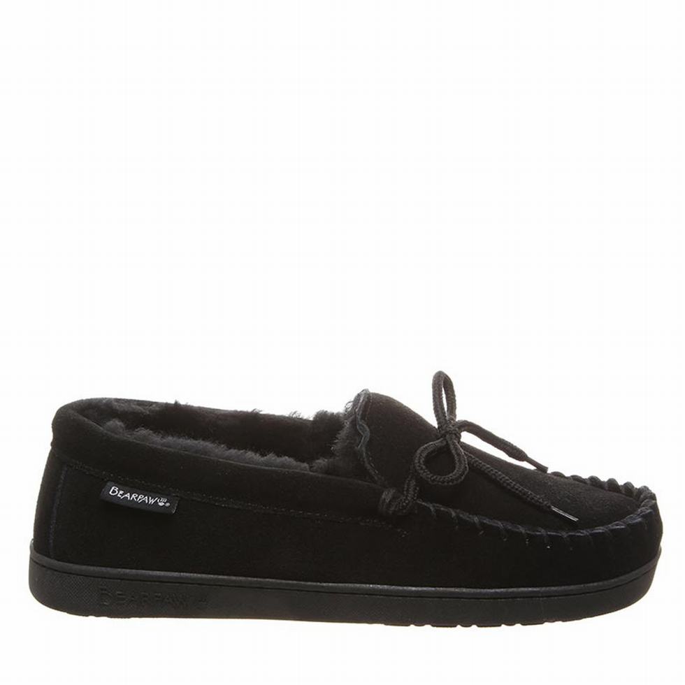 Black Bearpaw Moc II Wide Men loafers | GAG3399TA