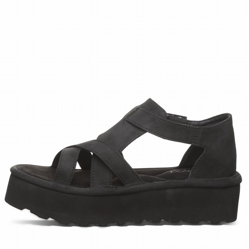 Black Bearpaw Pinnacle Women Sandals | STY4415SE