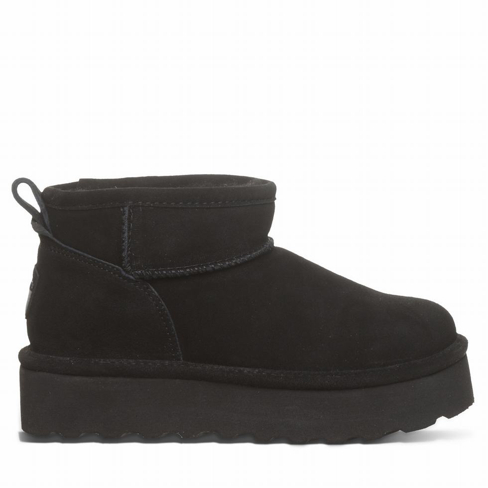 Black Bearpaw Retro Shorty Women Platform Boots | GUB6148NR