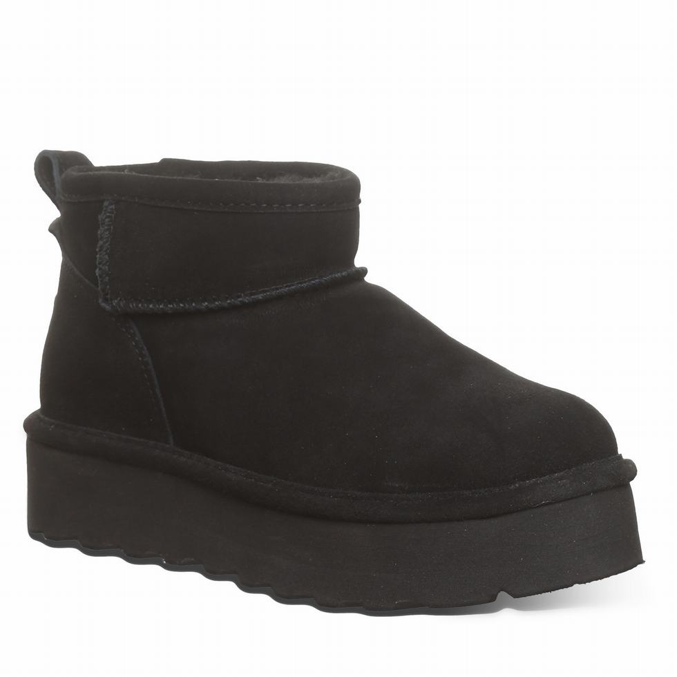 Black Bearpaw Retro Shorty Women Platform Boots | GUB6148NR