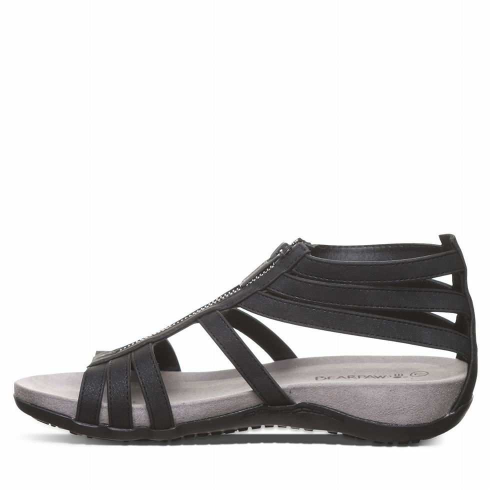 Black Bearpaw Ronda Women Sandals | PYU554XP