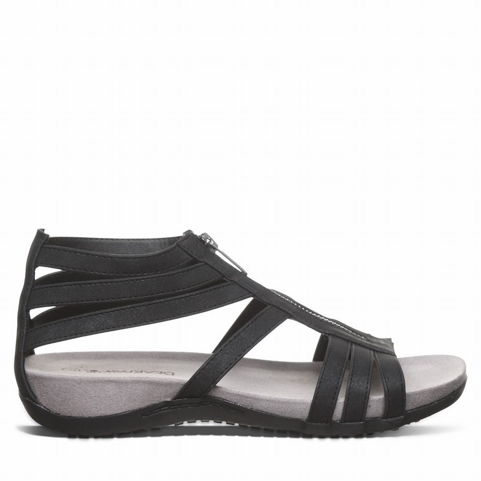 Black Bearpaw Ronda Women Sandals | PYU554XP