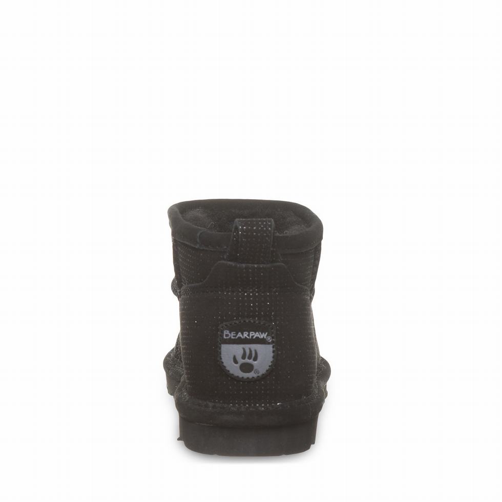 Black Bearpaw Shorty Exotic Women Boots | NBY6282VQ