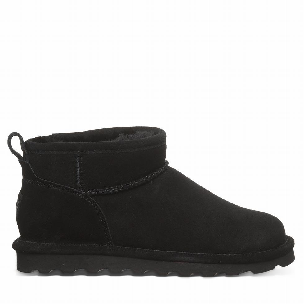 Black Bearpaw Shorty Wide Women Boots | WHY8080PZ