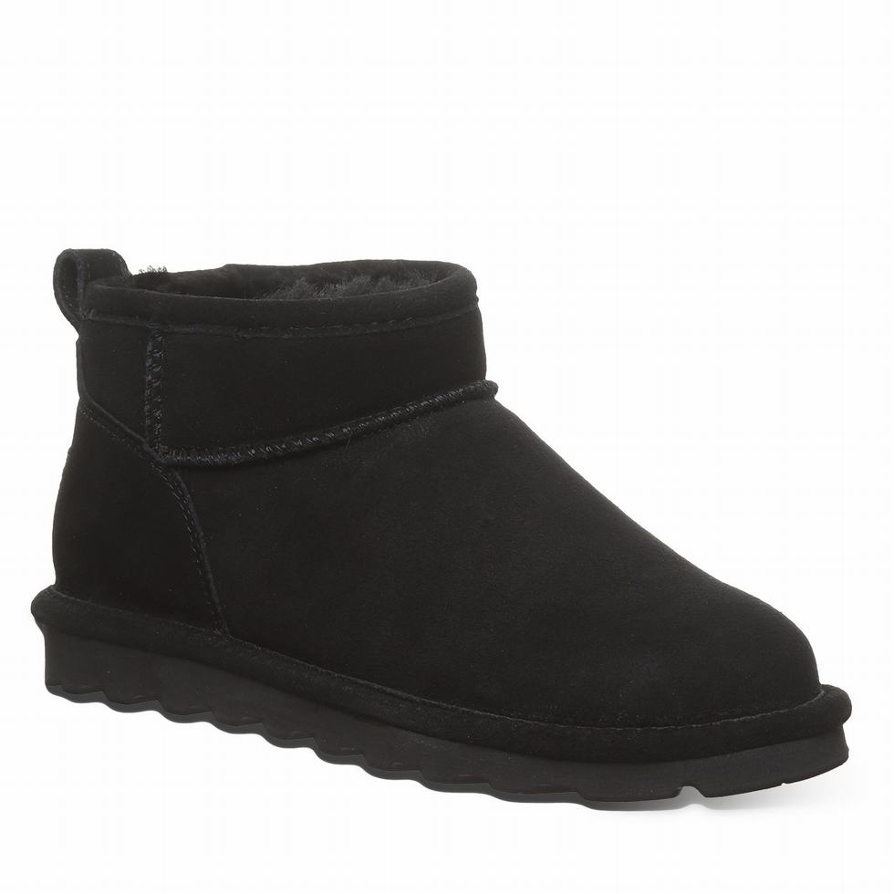 Black Bearpaw Shorty Wide Women Boots | WHY8080PZ