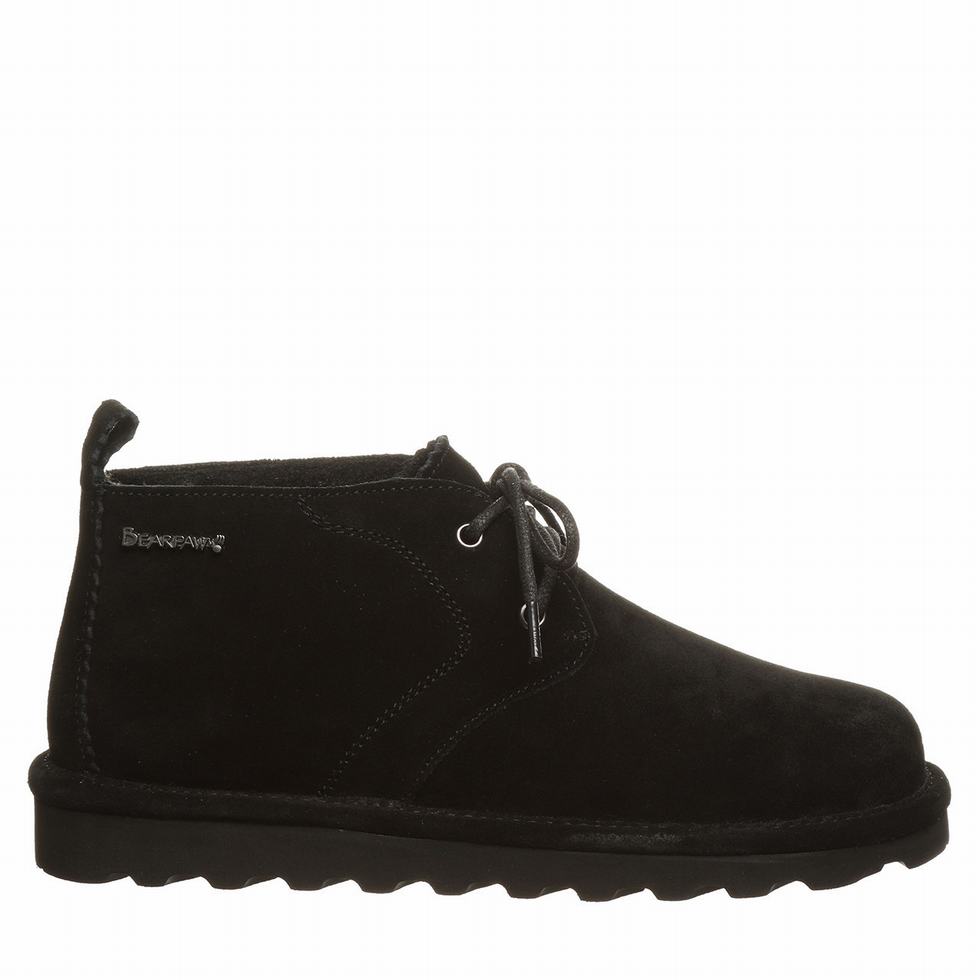 Black Bearpaw Skye Wide Women Chukka Boots | BOH4410KD