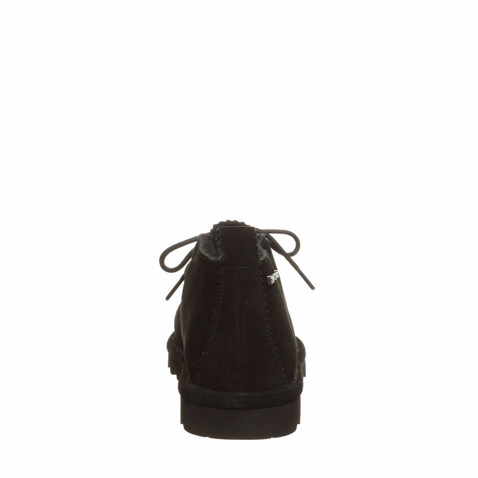 Black Bearpaw Skye Wide Women Chukka Boots | BOH4410KD