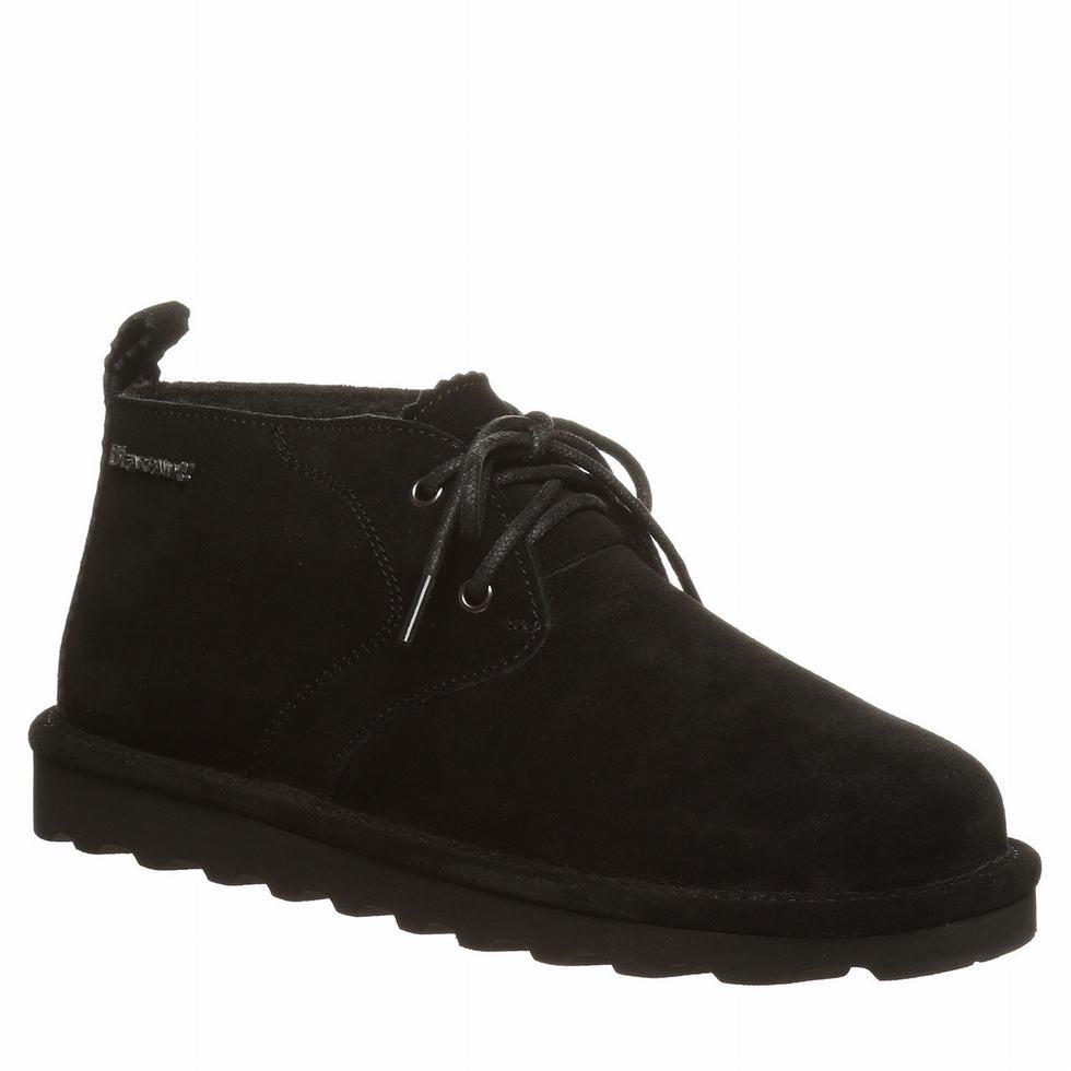 Black Bearpaw Skye Wide Women Chukka Boots | BOH4410KD