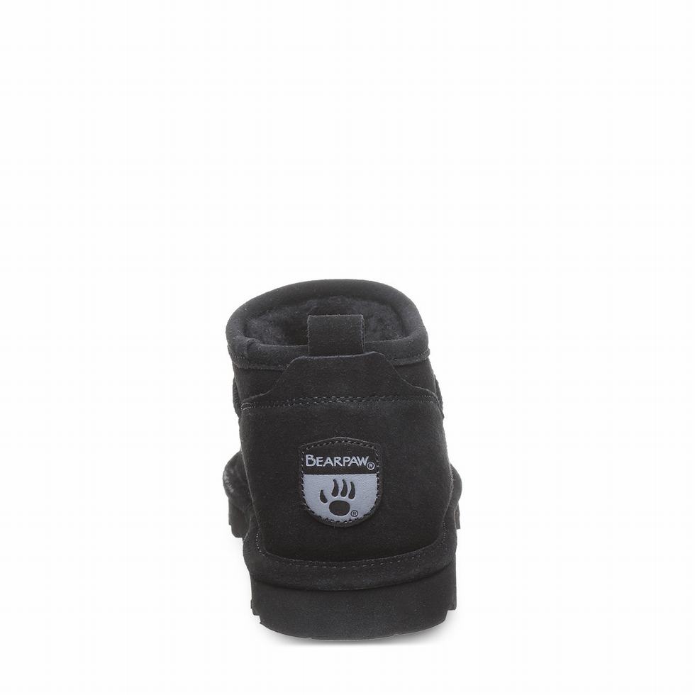 Black Bearpaw Super Shorty Wide Women Boots | EBH6786LC