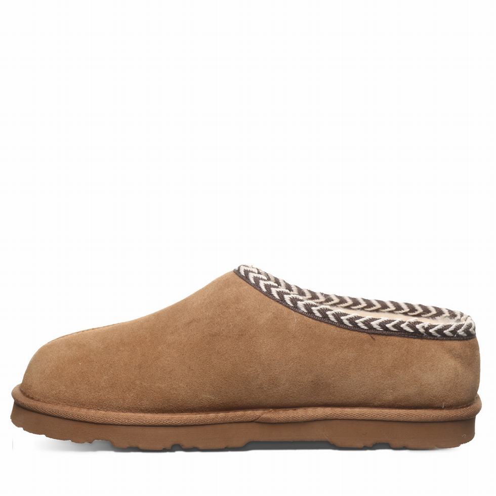 Brown Bearpaw Beau Men Slippers | JSD262NA