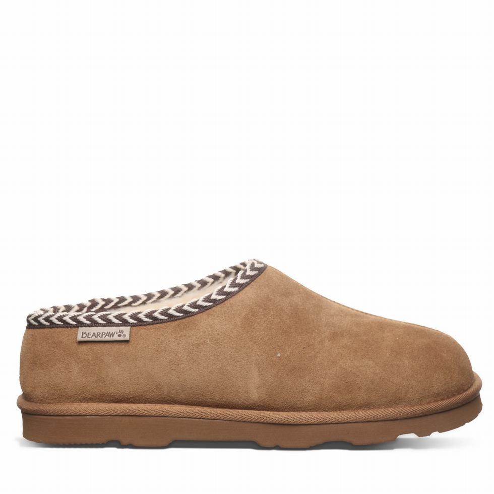 Brown Bearpaw Beau Men Slippers | JSD262NA