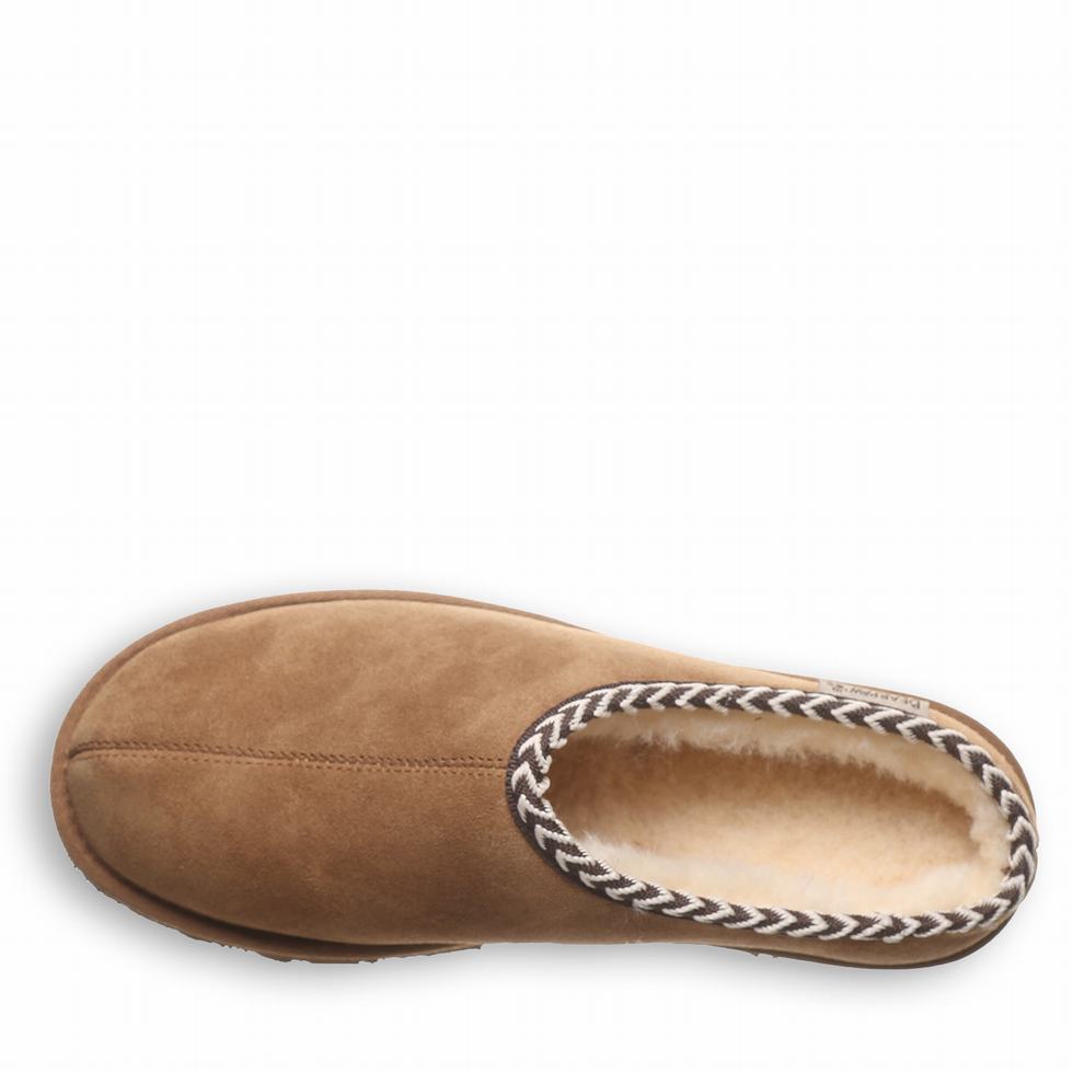 Brown Bearpaw Beau Men Slippers | JSD262NA