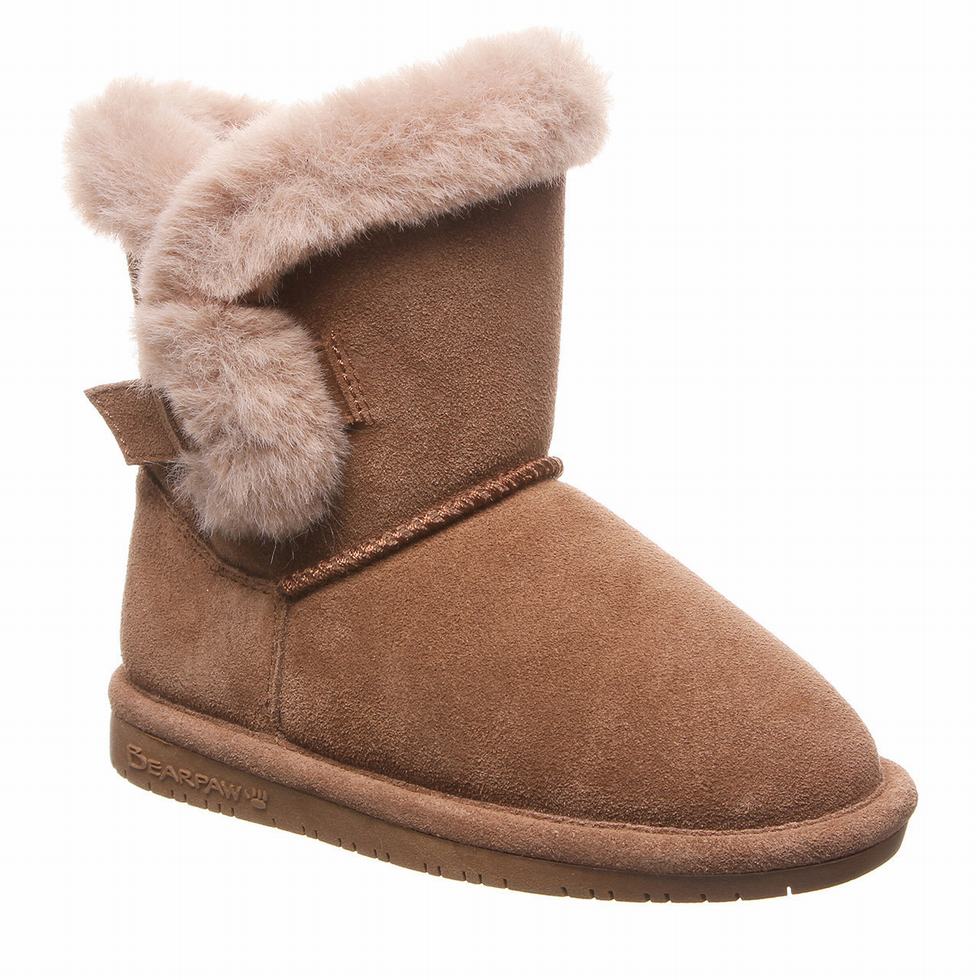 Brown Bearpaw Betsey Youth Kids\' Boots | LJT2019ND