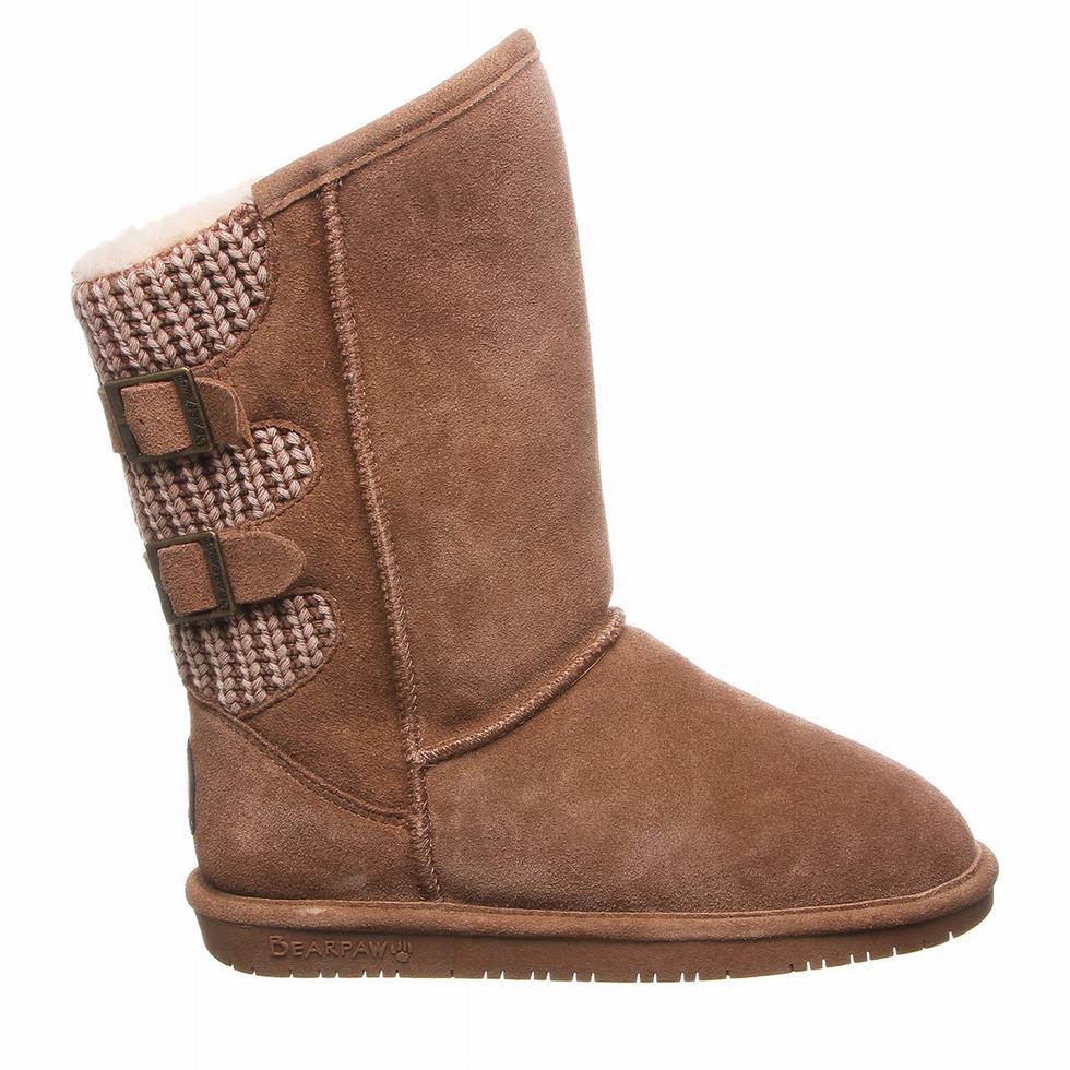 Brown Bearpaw Boshie Wide Women Tall Boots | HZX3112SV