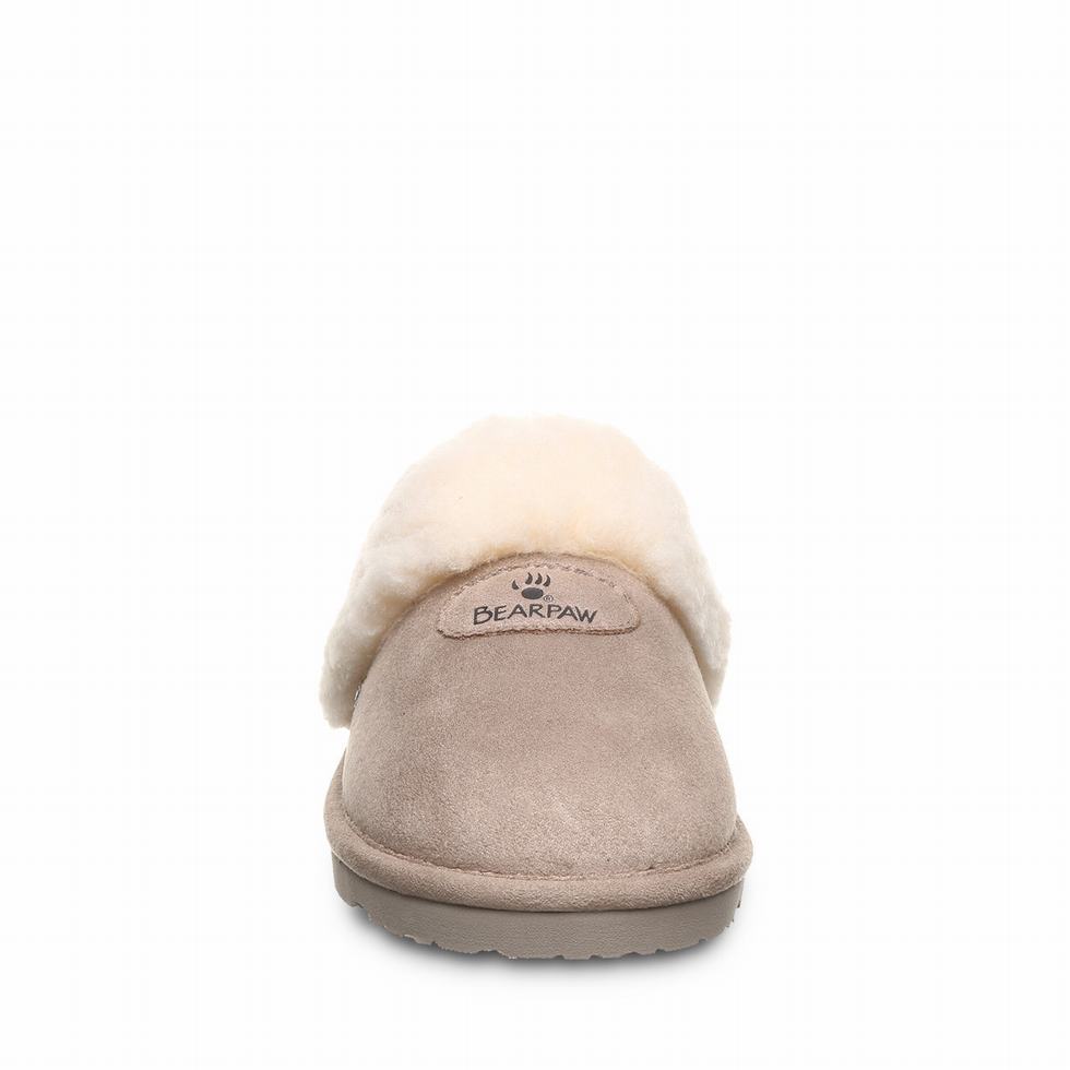 Brown Bearpaw Effie Vegan Women Slippers | QVL3578XG