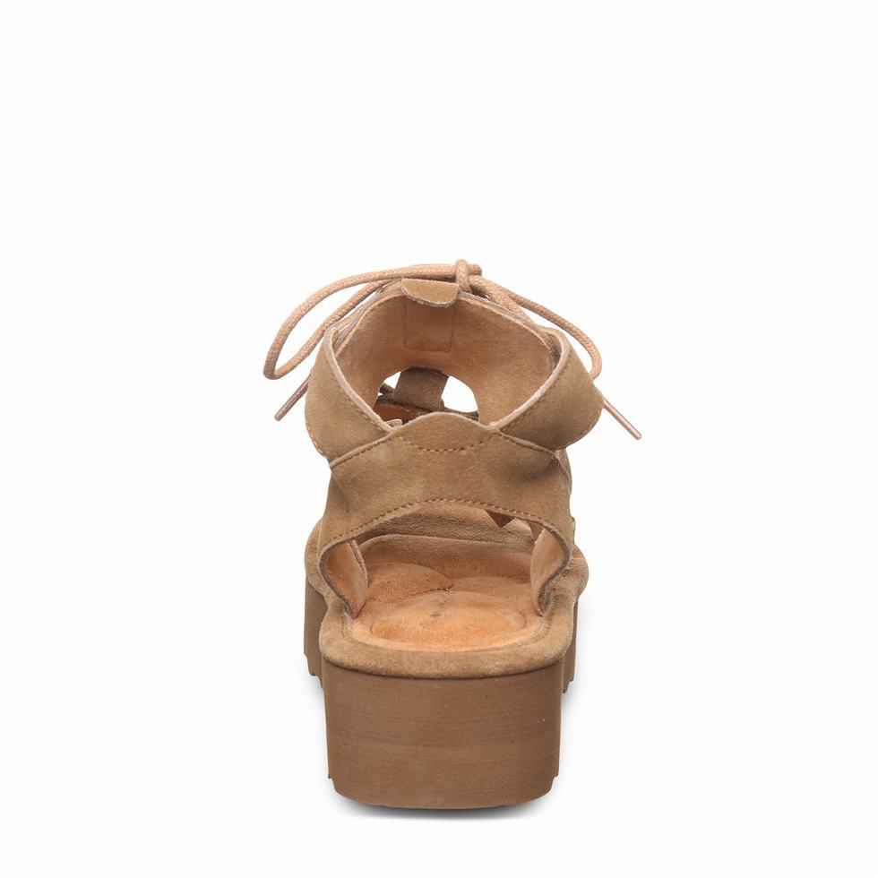 Brown Bearpaw Elevation Women Sandals | GNM5276OS