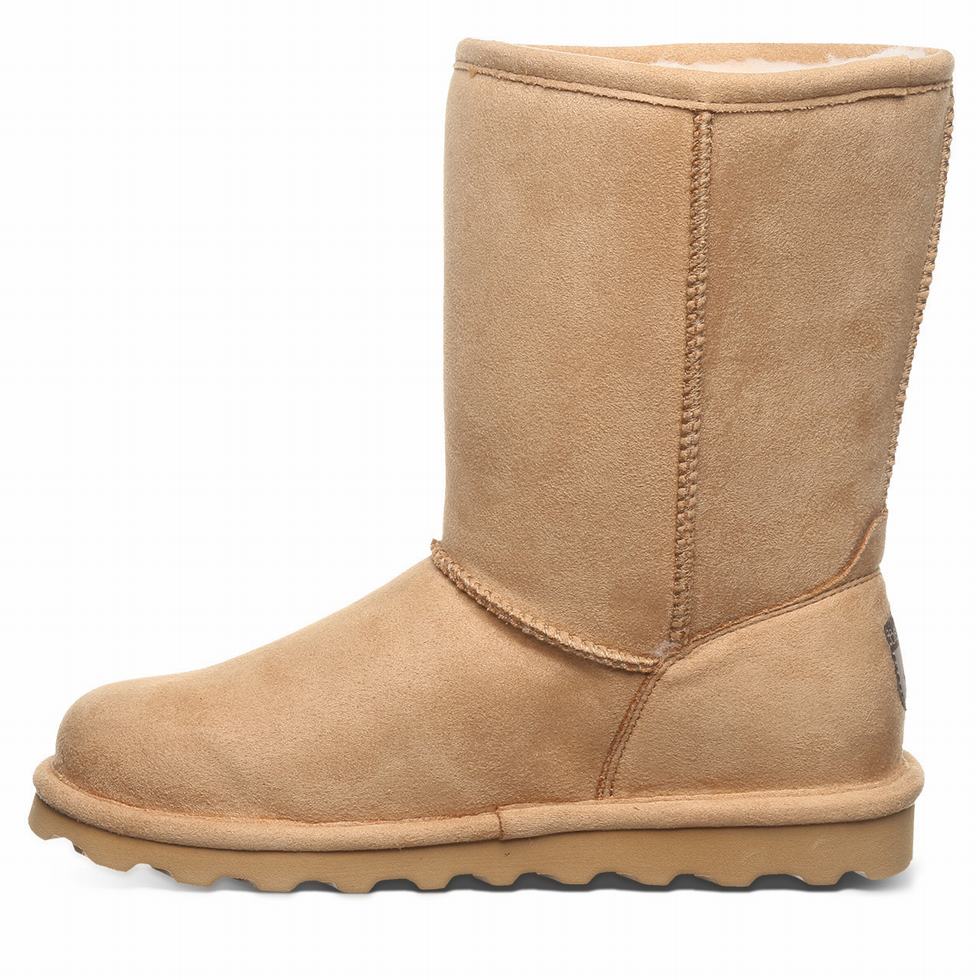 Brown Bearpaw Elle Short Vegan Women Boots | BQS8095JO