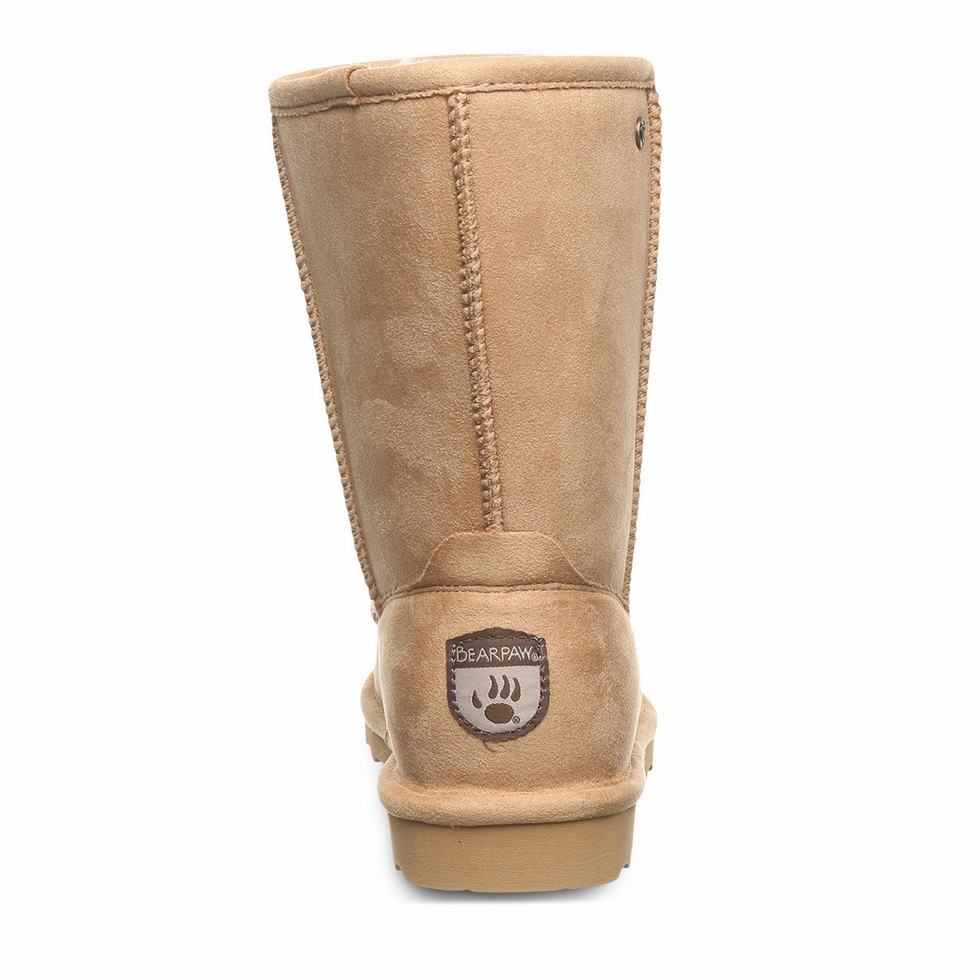 Brown Bearpaw Elle Short Vegan Women Boots | BQS8095JO