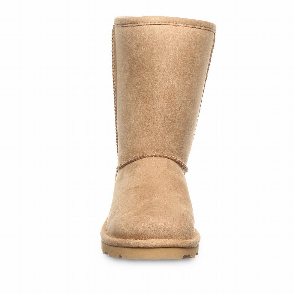 Brown Bearpaw Elle Short Vegan Women Boots | BQS8095JO