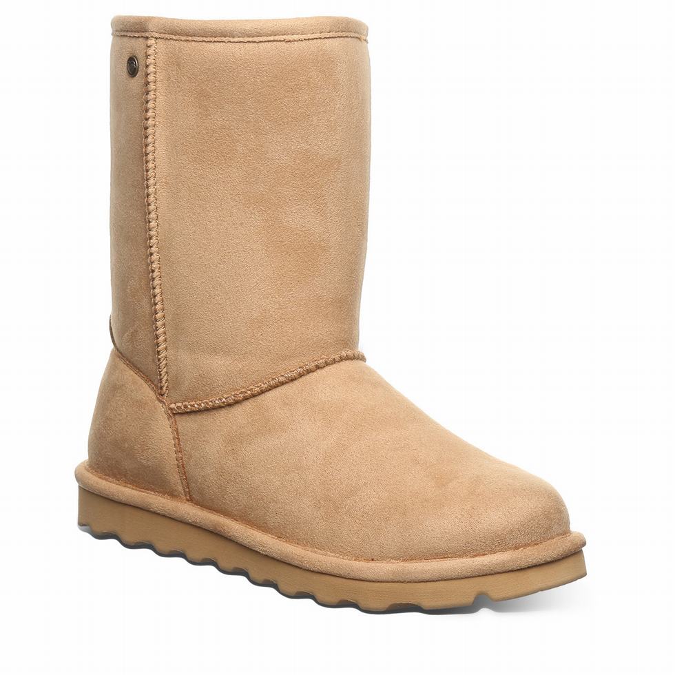 Brown Bearpaw Elle Short Vegan Women Boots | BQS8095JO