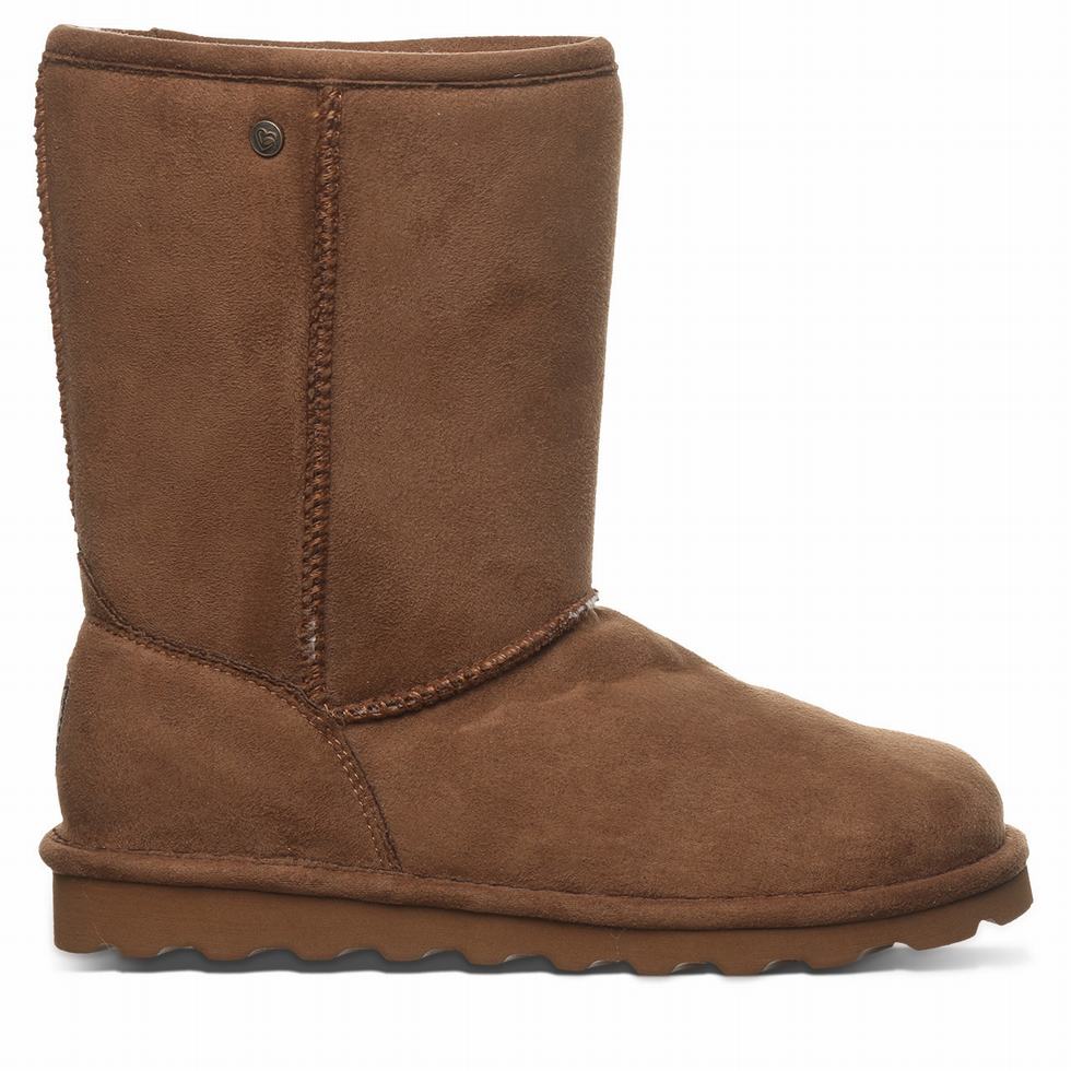 Brown Bearpaw Elle Short Vegan Women Boots | EVW6717MG