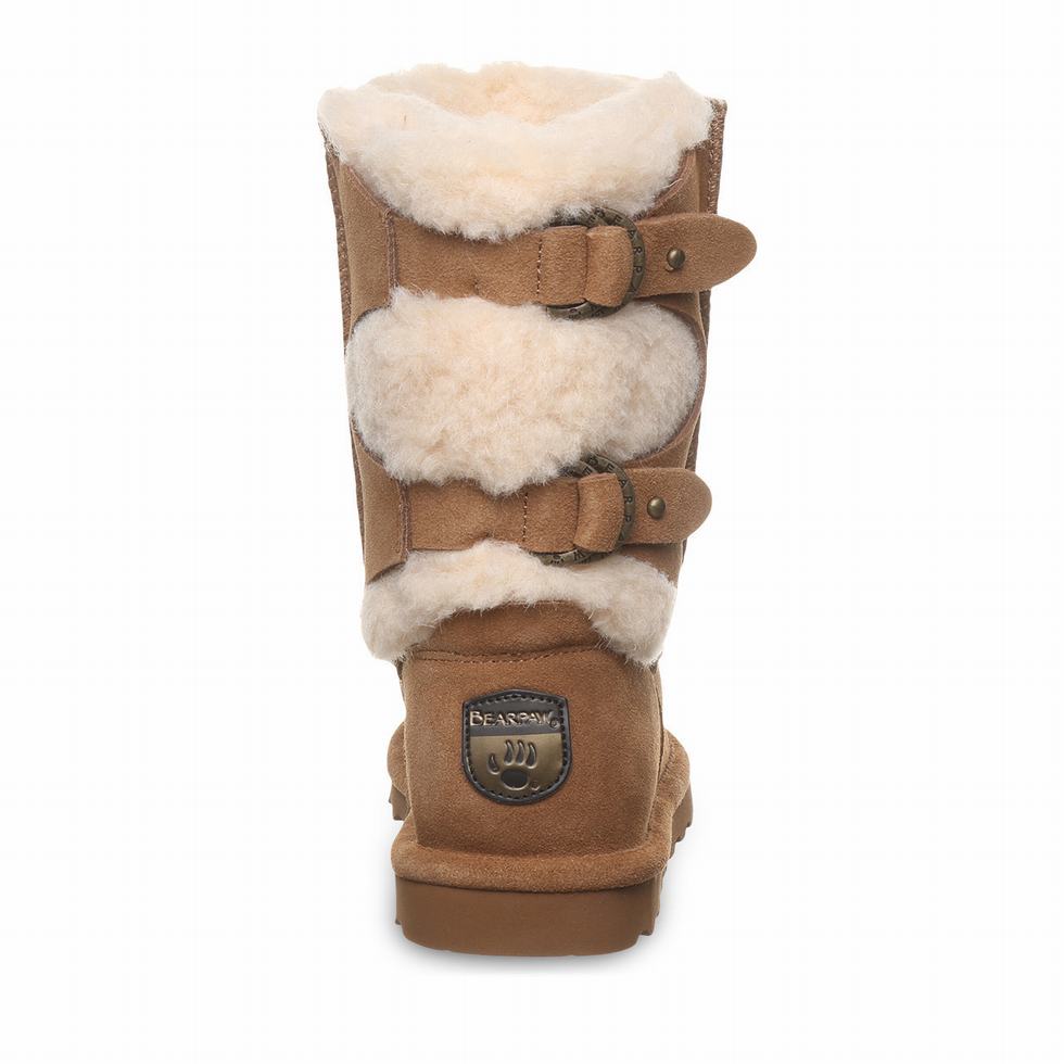 Brown Bearpaw Eloise Wide Women Boots | GMN2321QC