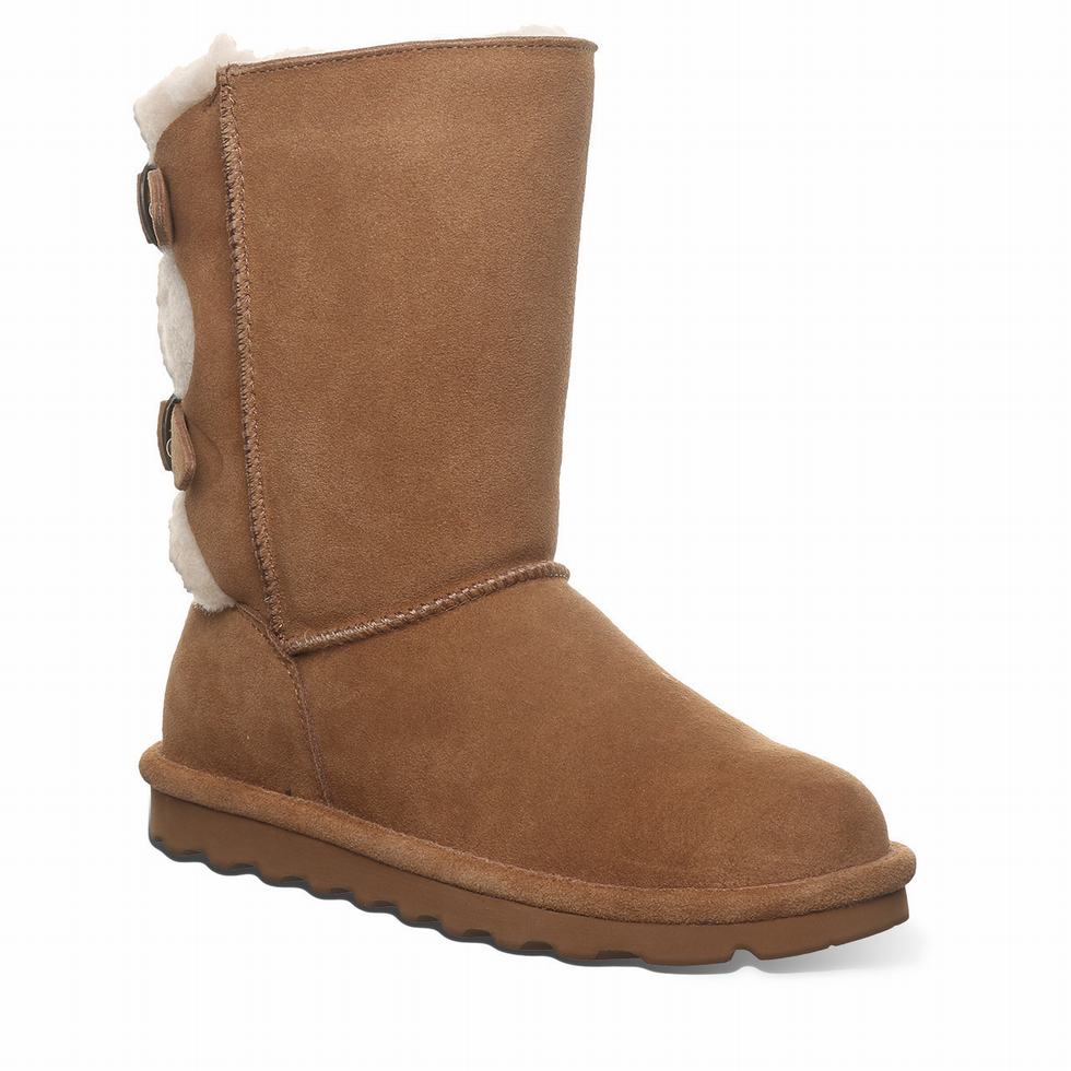 Brown Bearpaw Eloise Wide Women Boots | GMN2321QC