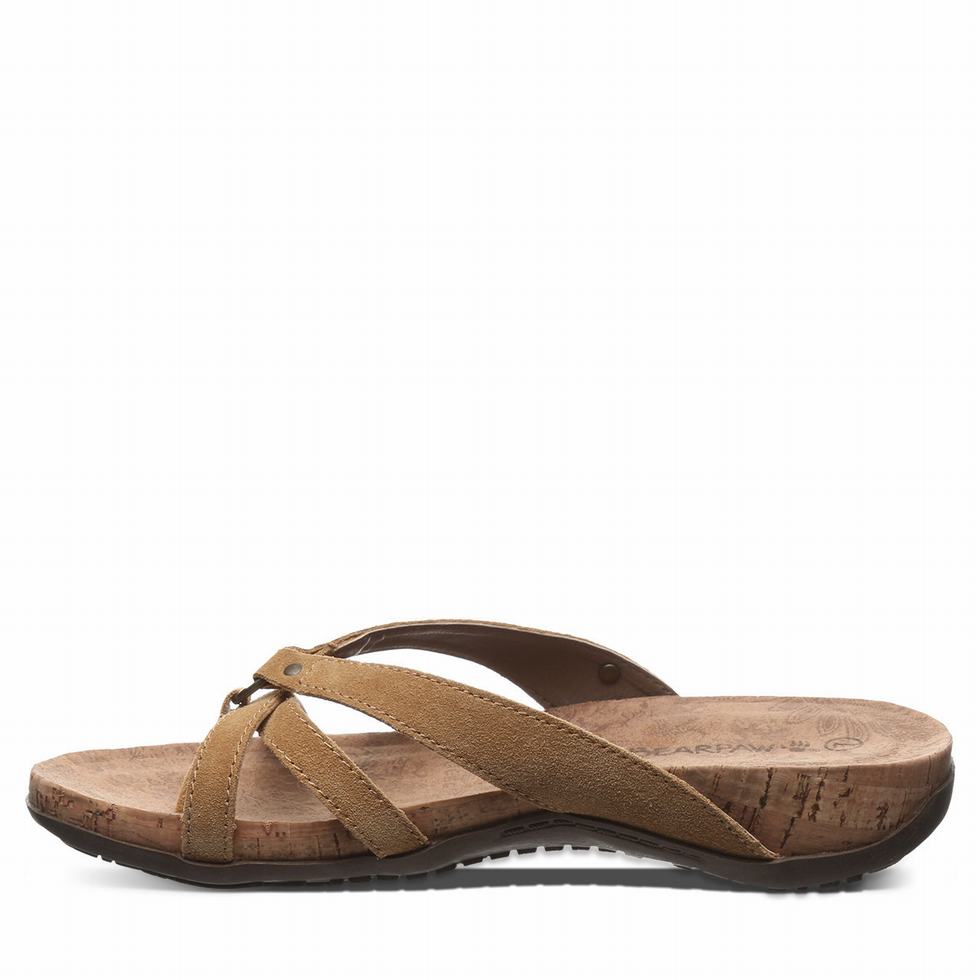 Brown Bearpaw Fawn Women Sandals | WEF2047TC