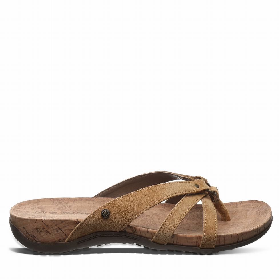 Brown Bearpaw Fawn Women Sandals | WEF2047TC