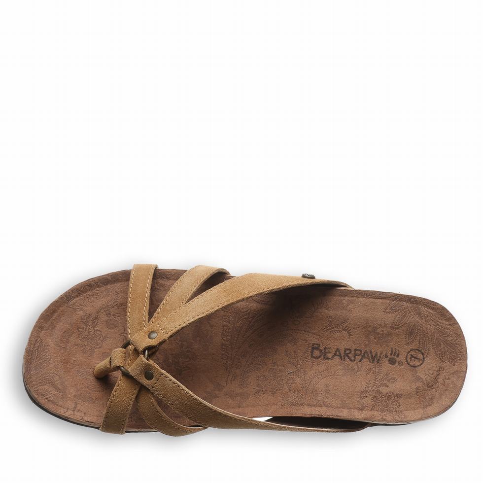 Brown Bearpaw Fawn Women Sandals | WEF2047TC