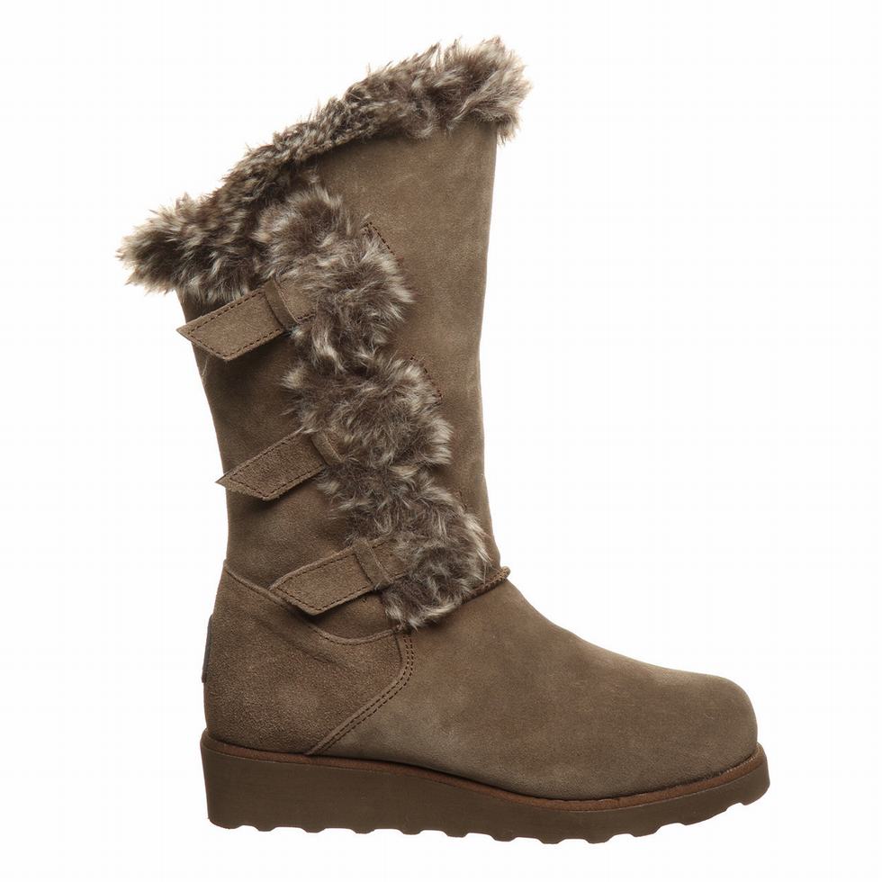 Brown Bearpaw Genevieve Women Boots | VCP4819TD