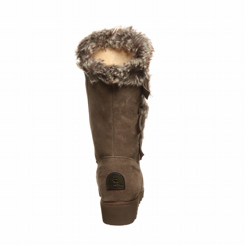 Brown Bearpaw Genevieve Women Boots | VCP4819TD