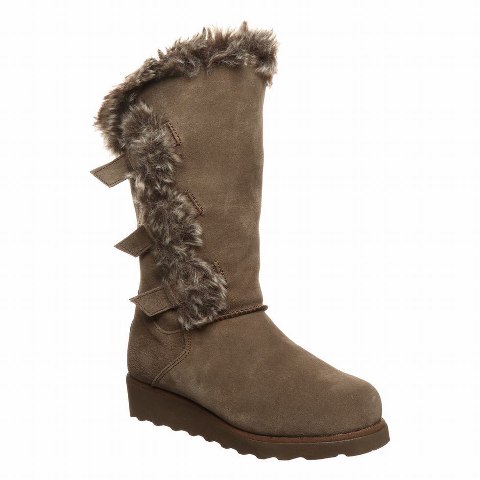 Brown Bearpaw Genevieve Women Boots | VCP4819TD