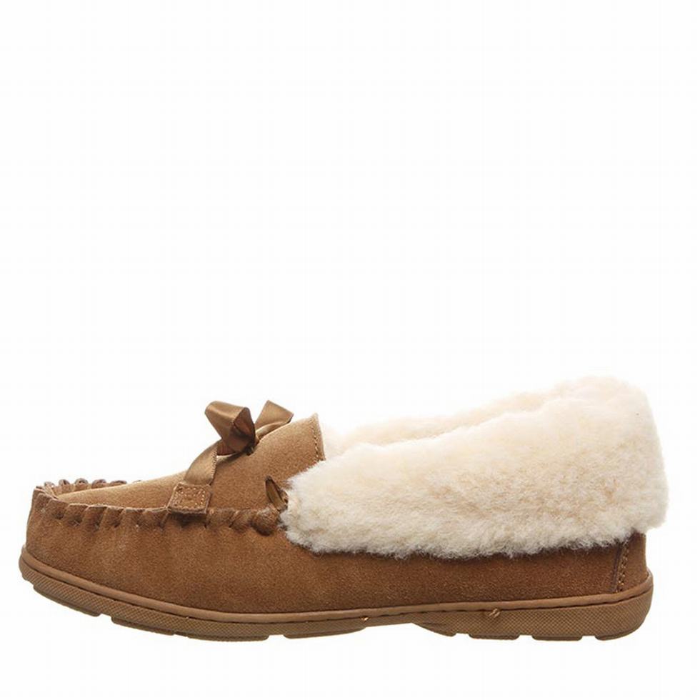 Brown Bearpaw Indio Women Slippers | JCB8779XK