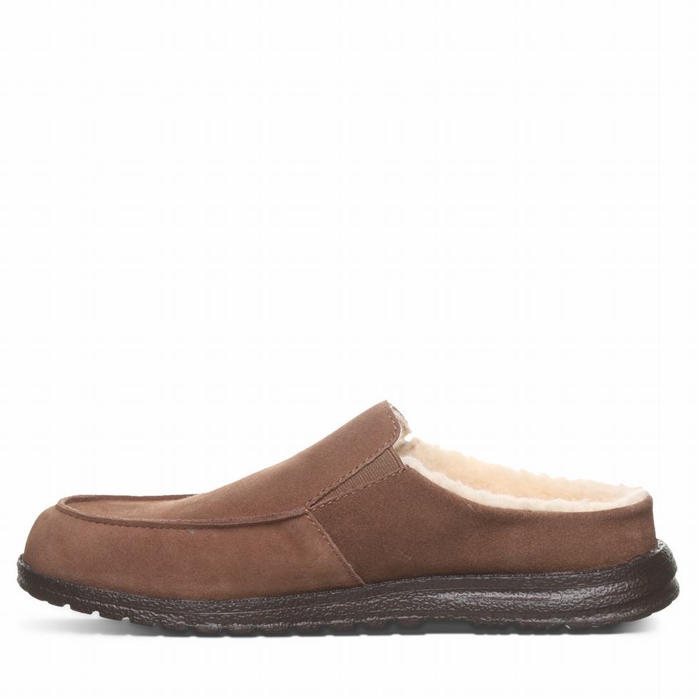 Brown Bearpaw Joel Men Slippers | RWX426TJ