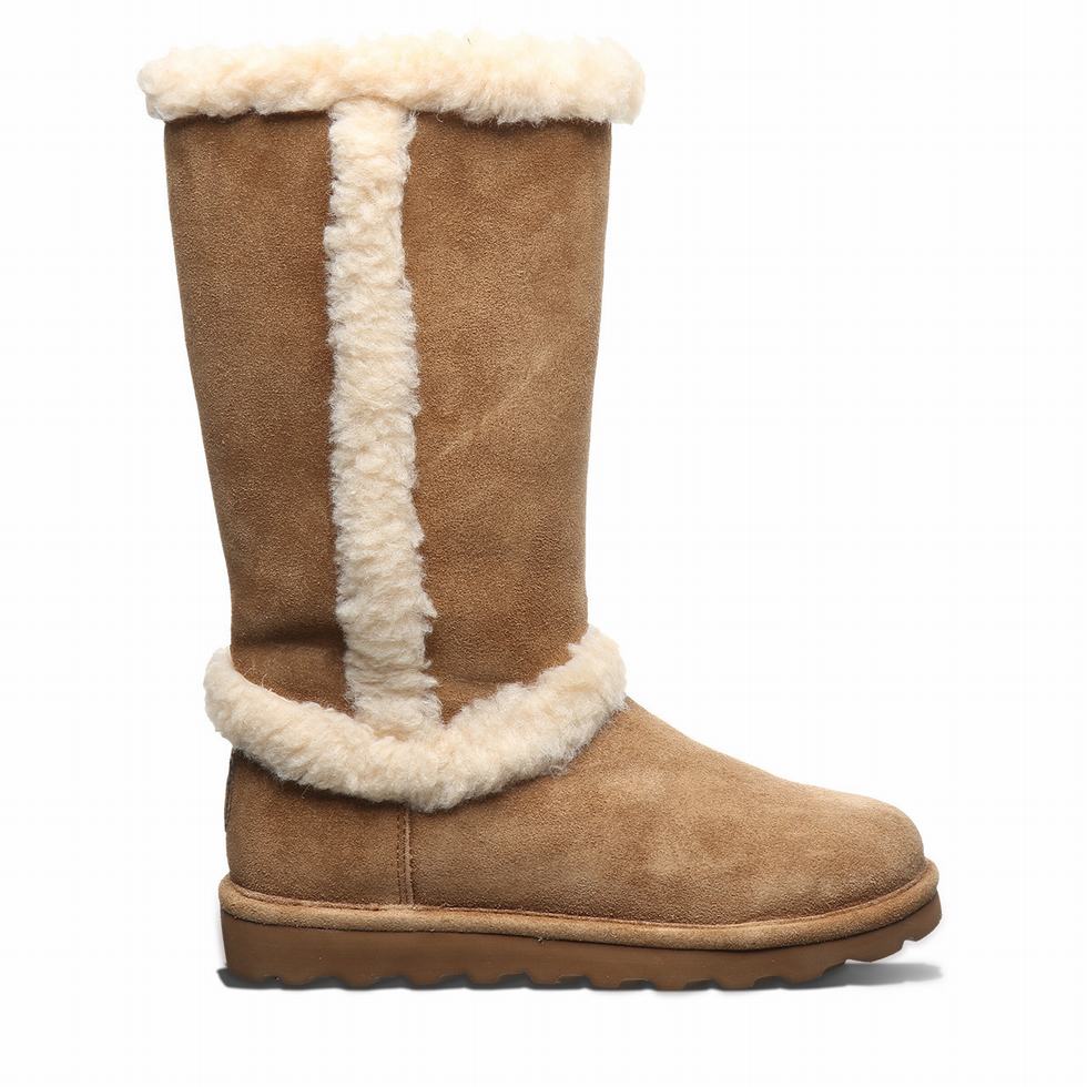 Brown Bearpaw Kendall Women Boots | MVR4972FV