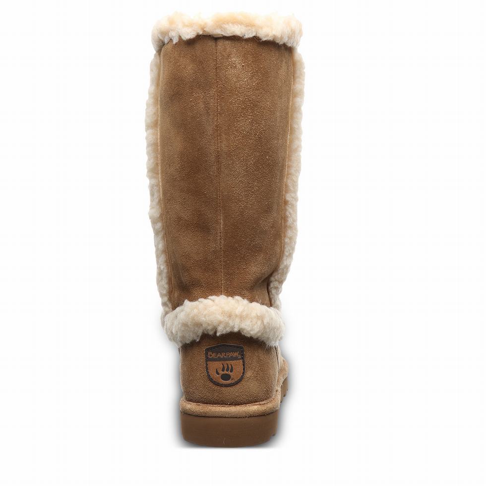 Brown Bearpaw Kendall Women Boots | MVR4972FV