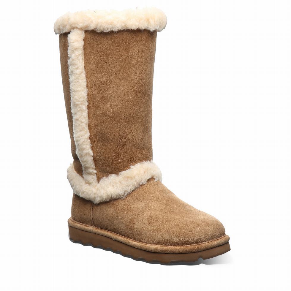 Brown Bearpaw Kendall Women Boots | MVR4972FV