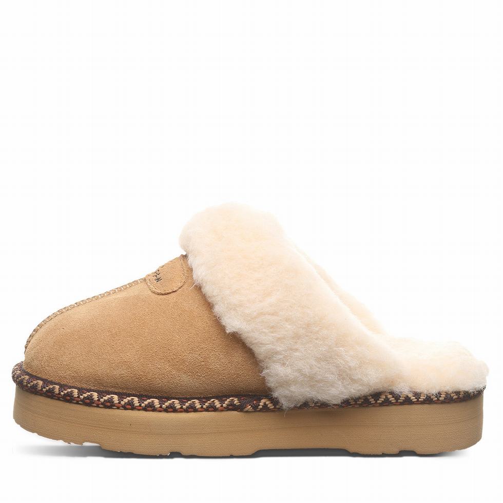 Brown Bearpaw Loki Platform Lo Deco Women Slippers | HJA2288WE