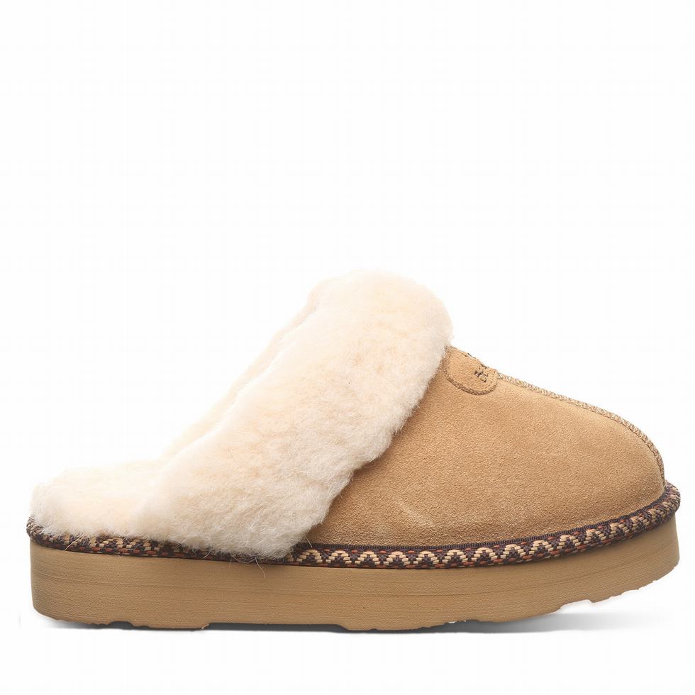 Brown Bearpaw Loki Platform Lo Deco Women Slippers | HJA2288WE