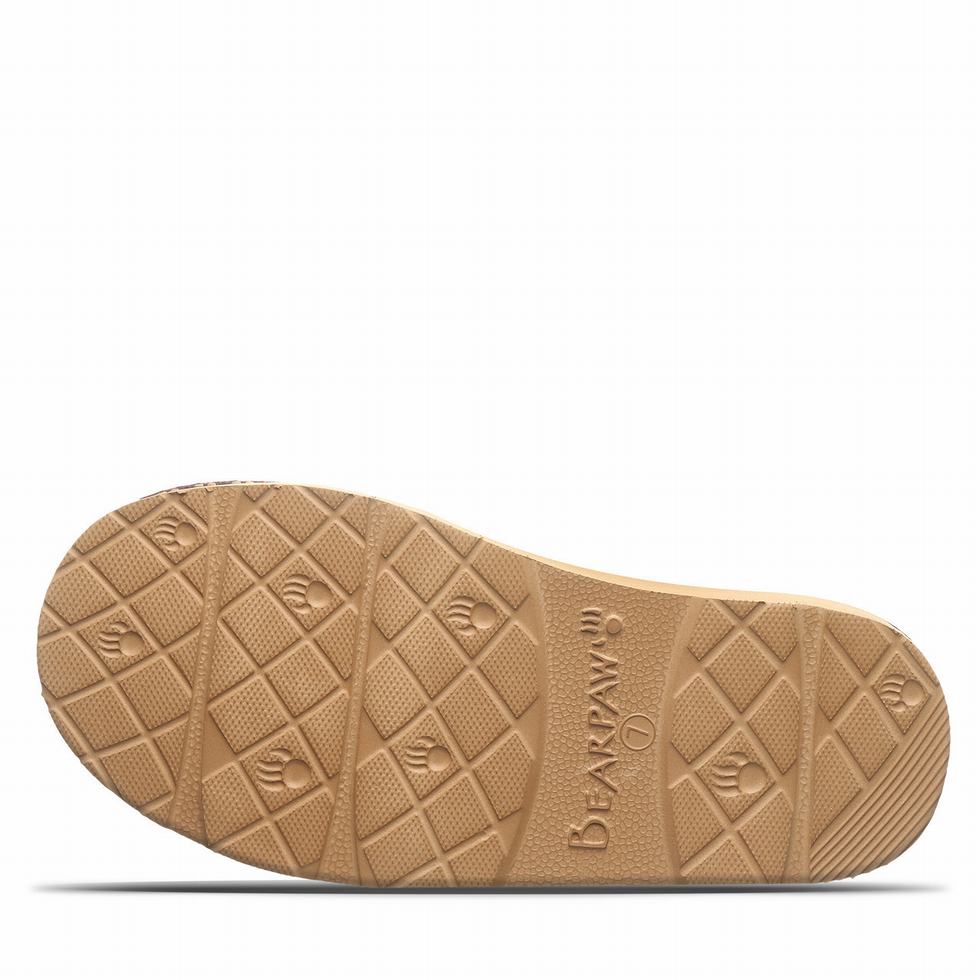 Brown Bearpaw Loki Platform Lo Deco Women Slippers | HJA2288WE